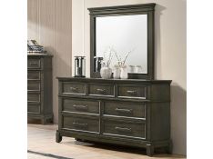 Houston 7-Drawer Dresser in Gray